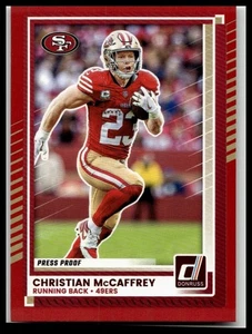 2025 Donruss #161 Christian McCaffrey Press Proofs Red - Picture 1 of 2