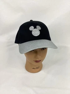 Disney Minnie Mouse Hat Cap Adjustable Black Strapback Adult OSFM EUC - Picture 1 of 10