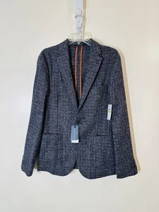 Perry Ellis single-breasted wool blend blazer multicolor NWT size 38R $398.00 - Picture 1 of 12