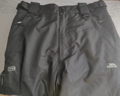 Trespass TP50 Women's Waterproof/Windproof Ski/Winter Insulated Black Pants Smal - Image 1 of 4