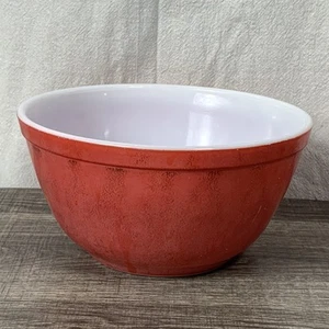 Vintage PYREX Pink Flamingo 402 Mixing Bowl 1 1/2 Quart Glass Nesting Irregular - Picture 1 of 10
