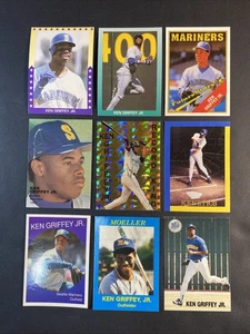Ken Griffey Jr schönes Set mit 9 seltenen & seltsamen - Seattle Mariners sehr guter Zustand - Bild 1 von 2