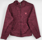 Little Boys Hurley Nike Dri Fit Red Black Hooded Zip Sweater Jacket Size 5