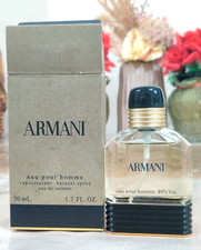 VINTAGE ARMANI EAU POUR HOMME 50ML EDT SPRAY DISCONTINUED & RARE & TIMELESS GEM❤