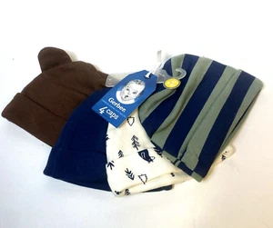 Gerber Baby 4 Pack Caps Size 0-6 Months Assorted Colors NWT - Picture 1 of 9