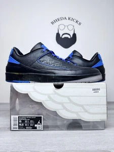 Size 15 - Air Jordan 2 Low Retro Off White Black Varsity Royal DJ4375-004 - Picture 1 of 10