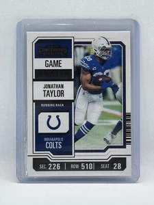 2023 Panini Contenders JONATHAN TAYLOR #43 Game Ticket Bronze - Colts - Picture 1 of 2