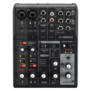 Yamaha AG06MK2B Schwarz 6ch Live Streaming Mixer USB Audio Interface Neu FS - Bild 1 von 7