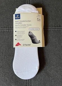 Tchibo Sport Sneakersocken Invisible 3 Paar (Weiss + Schwarz) Unisex - Bild 1 von 4