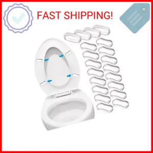 20 Pieces Toilet Seat Bumpers, Universal Toilet Lid Bidet Replacement Bumper Kit - Picture 1 of 2