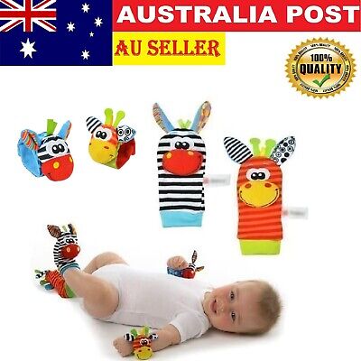 2PC Infant Comfortable Wrist Rattle Toys Wrist Rattle And Baby Socks Foot Socks  • 14.99$