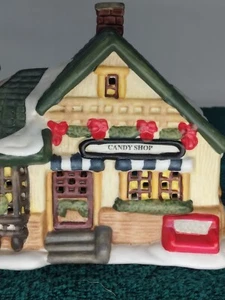 Giftco Ceramic Christmas Candy Shop Tea light Votive Candle Holder - Picture 1 of 6