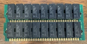 2 x 1MB 70ns FPM SIMM Memory Module RAM 2MB Gold PC 286 386 *TESTED* - Picture 1 of 3