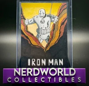 Iron Man Skizzenkarte 1 von 1 vom Künstler Michael Lee Avengers Comic Cover Marvel - Bild 1 von 1