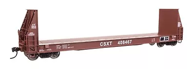 Walthers Proto HO 920-104517 CSX Transportation 50' Sieco Pulpwood Flatcar - Image 1 of 4