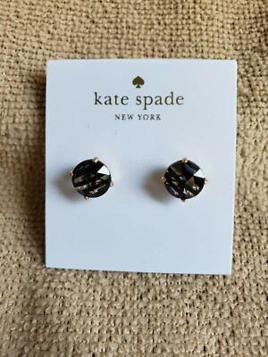 Kate Spade - Ideas brillantes - Pendientes a rayas - Jet Multi - Nuevo con etiquetas B90 Foto 1 de 4