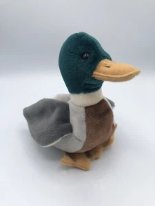 Ty Beanie Babies Jake Drake Mallard 1998 PE Pellets VTG 90s Baby Duck Animal Toy - Imagen 1 de 16