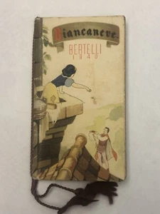1940 Bertelli Calendarietto Biancaneve Walt Disney Ediz. Gros Monti, Originale - Foto 1 di 12