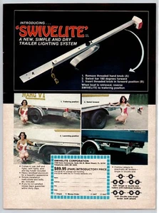 1981 Swivelite Anhänger Beleuchtungssystem Mädchen im Badeanzug Printwerbung - Bild 1 von 1