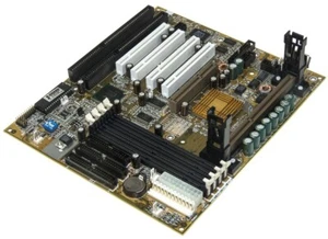 NEU BOX MAINBOARD GIGABYTE GA-6BA SLOT1 DIMM PCI ISA - Bild 1 von 3