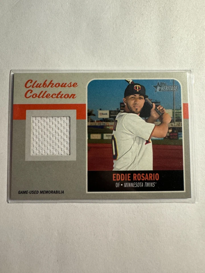 K172,329 - 2019 Topps Heritage Clubhouse Collection Relics #CCRER Eddie Rosario - Image 1 of 1