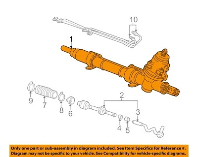 Used Rack and Pinion Assembly fits: 1998 Bmw 323I Power Rack and Pinion Grade A - Imagem 1 de 3