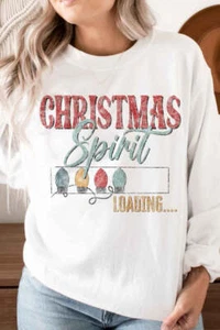 Loading Christmas Spirit Graphic Sweatshirt - Picture 1 of 11