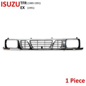 Front Grille Grill Chrome For Isuzu TFR TF Spark EX Pre-Facelift Pick up 1990 - Picture 1 of 11