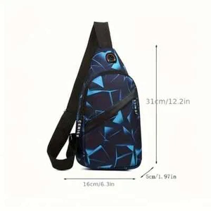 Casual Sling Bag, Crossbody Shoulder Pack With Multiple Layers, High Capacity - Picture 1 of 8