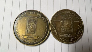 Commemorative Bronze Medallion Rural Free Delivery & 200th ANNIVERSARY - Picture 1 of 8