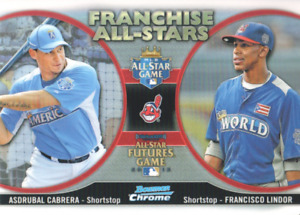 2012 Bowman Chrome Franchise All-Stars Baseball Card #CL Asdrubal Cabrera/Lindor