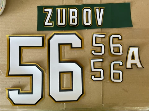 NHL 1997 #56 Sergei Zubov Dallas Stars UNSEWN kit for your own Jersey Cover