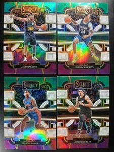 2023-24 Panini Select Jamie, Hawkins, Sasser, and Pickett Green White And Purple - Bild 1 von 9
