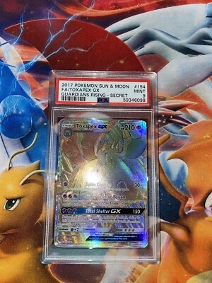 Pokémon Toxapex GX (Secret) 154/145 Sm-Guardians Rising Holo - PSA 9 - Image 1 of 4