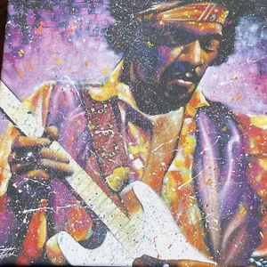 Stephen Fishwick ""Watchtower"" limitierte Auflage Giclee auf Leinwand Jimi Hendrix - Bild 1 von 6