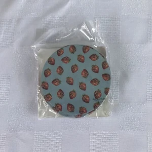 Strawberry Round Paper Coasters 4" Diameter by Studio 18 8 Count Strawberries - Picture 1 of 4