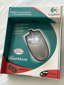 Vintage Logitech, Wheel Mouse, USB PC/Mac - Picture 1 of 8