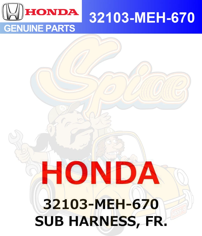 Honda genuino 2009 NSA700 DN-01 SUB ARNÉS, FR. 32103-MEH-670 Foto 1 de 1