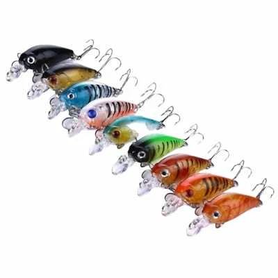 Mini Minnow Wobbler Hart Kunst Köder 45mm 4g Angeln Crankbait Fishing Lure  - Bild 1 von 3
