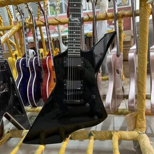 Tastiera chitarra elettrica Snakebyte intarsiata corpo mogano palissandro colore nero - Foto 1 di 5