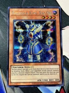 YUGIOH Thunder King Rai-Oh ES01-AE002 Secret Rare NEAR MINT Asian-English - Foto 1 di 4