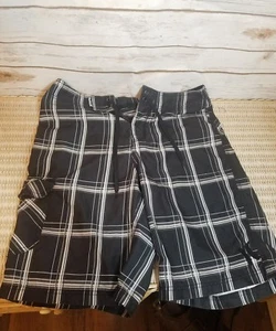Pantalones cortos de tabla Hurley para hombre - talla 30 - negros a cuadros de baño - Imagen 1 de 3