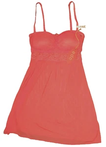 Lachsrosa Romantik Slip Gr. 34B Nachtwäsche Multiway Träger gepolsterte Cups sexy - Bild 1 von 2