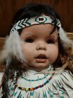 "Little Dove" Porcelain Native American Doll by Linda Lee, 23" Limited Edition