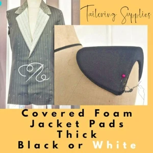 SCHAUMSTOFF - BEDECKT - JACKE SCHULTERPOLSTER - DICK - SCHWARZ & WEISS - SCHNEIDERNÄHEN - Bild 1 von 17