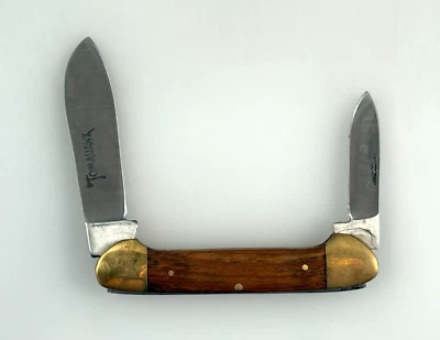 Navaja de bolsillo plegable vintage 1993 marca Tomahawk XL-153 2 hojas en caja original Foto 1 de 4