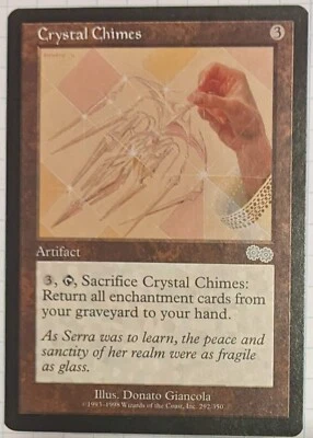 MTG Crystal Chimes LP Uncommon 292/350 Urza's Saga - Image 1 of 4