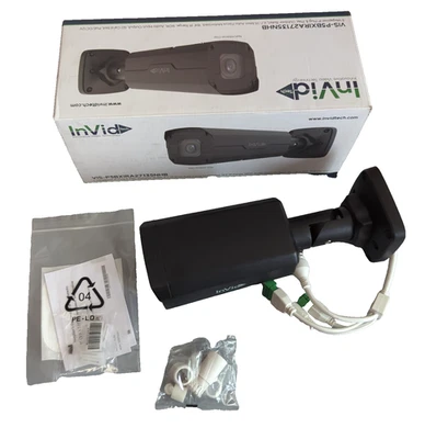 INVID TECH 5 Megapixel IP Plug & Play Bullet Camera, Black VIS-P5BXIRA27135NHB - Image 1 of 4