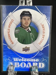 LOGAN STANKOVEN----2024-25 UPPER DECK----WELCOME ABOARD----DALLAS STARS - Picture 1 of 2
