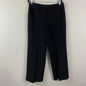 Express Editor Relaxed Trouser Pants Size 10 Black Solid Wide Leg - Picture 1 of 12